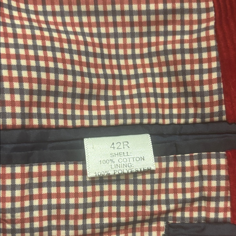 Saddlebred Red Sport Coat 42R NWT Mens Blazer Statement Jacket - Picture 6 of 8